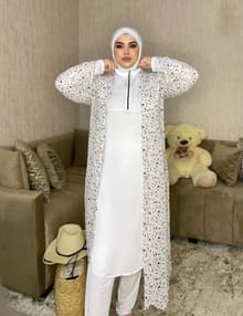 بوركيني Cache Terazo أبيض