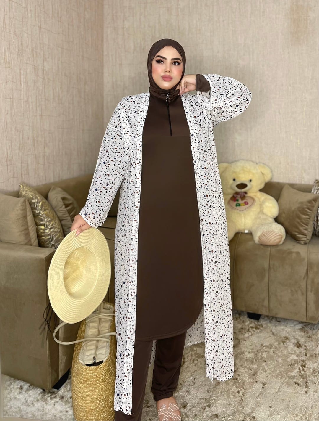 بوركيني Cache Terazo - أبيض 3