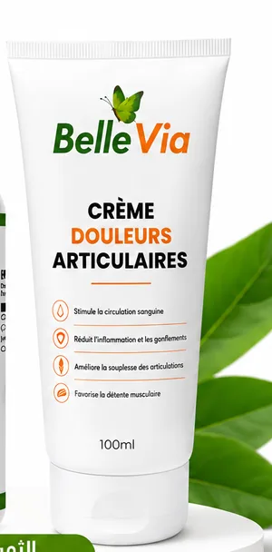 أنبوب كريم المفاصل CRÈME DOULEURS ARTICULAIRES من BelleVia، 100ml