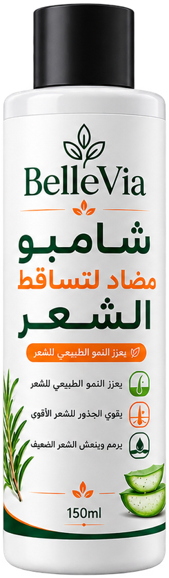 شامبو ضد تساقط الشعر من BelleVia، قنينة 150ml